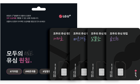 모두의 원칩 패키지와 다양한 카드 디자인